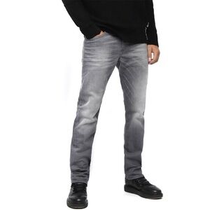 Diesel Men’s Buster Slim Tapered Jeans Straight Gray Edgy Designer Denim 31 x 30